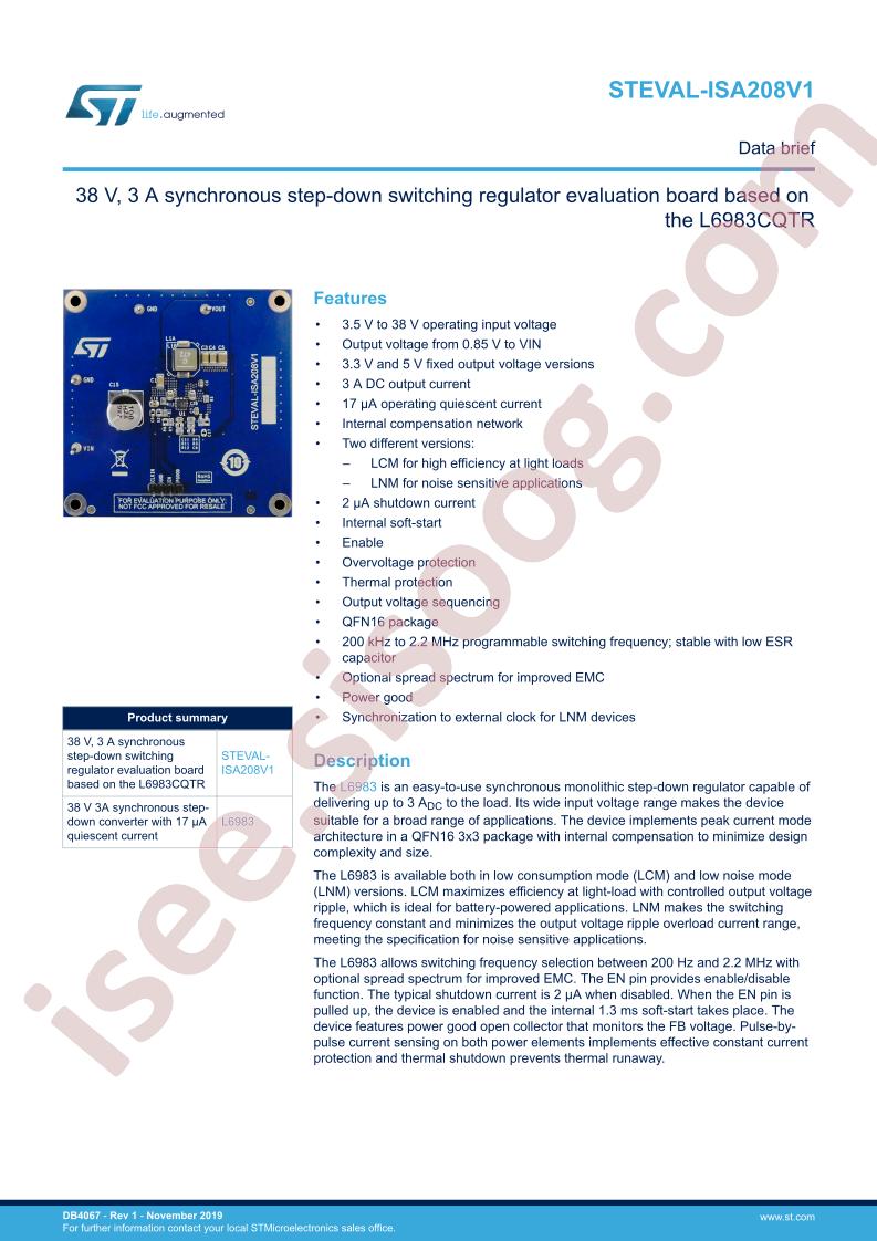 STEVAL-ISA208V1