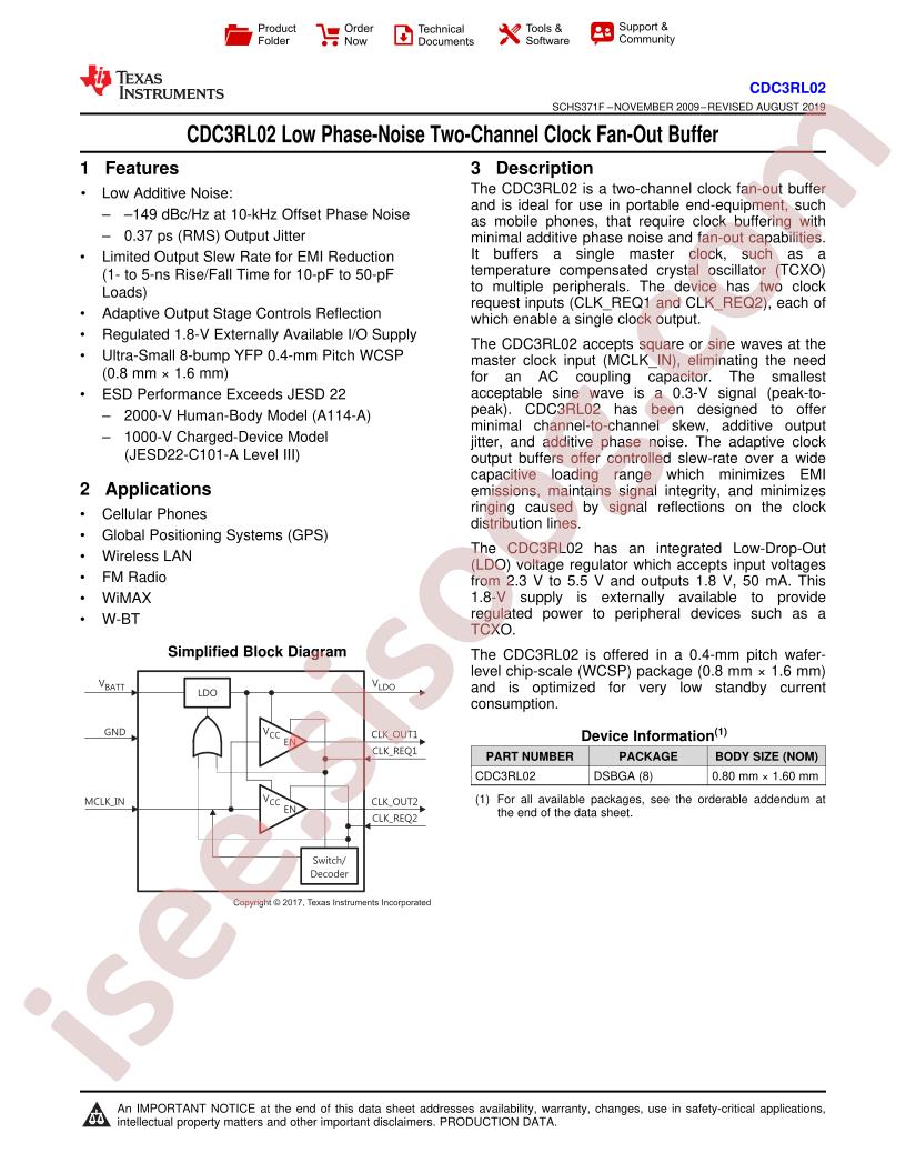 CDC3RL02 Datasheet