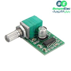 ماژول آمپلی فایر 2x3W کلاس D با تراشه PAM8403 دارای پتانسیومتر