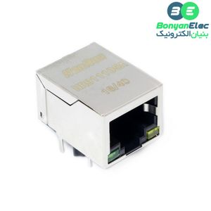 کانکتور شبکه RJ45 فلزی چراغ دار مدل HR911105A (Orginal)