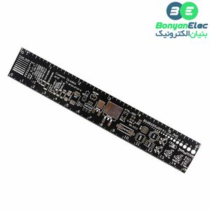 خط کش PCB شامل انواع پکیج های قطعات الکترونیک 15 سانتی متری