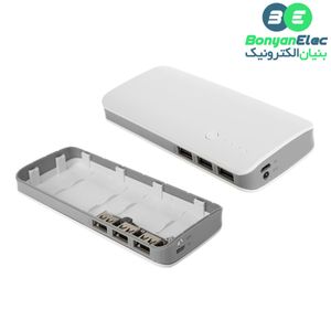 کیس پاوربانک سه خروجی USB به همراه برد 5 باتری