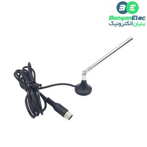 آنتن گیرنده دیجیتال مگنتی تلسکوپی 30cm با کانکتور تلویزیونی