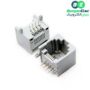 کانکتور شبکه RJ45 مادگی روبردی پلاستیکی مدل 52018-8846