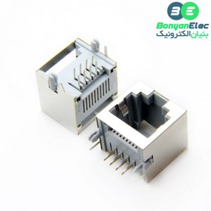 کانکتور شبکه RJ45 مادگی روبردی فلزی مدل DY122-8P8C-G