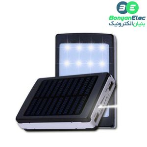 کیس پاوربانک خورشیدی LED دار 5 باتری