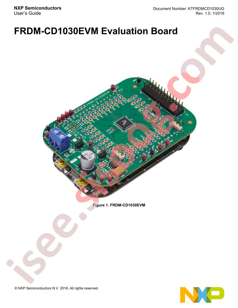 FRDM-CD1030EVM User Guide