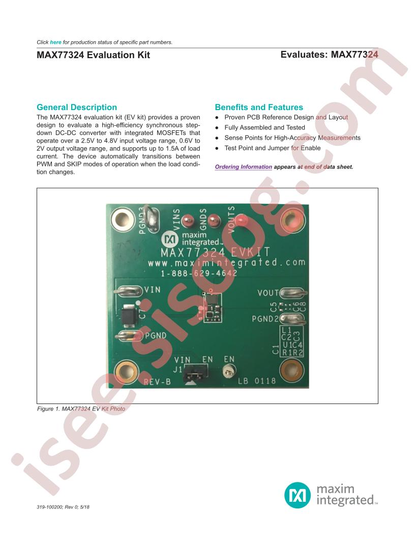 MAX77324 Evaluation Kit