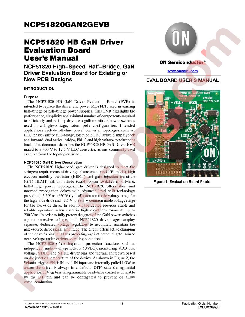 NCP51820GAN2GEVB Manual