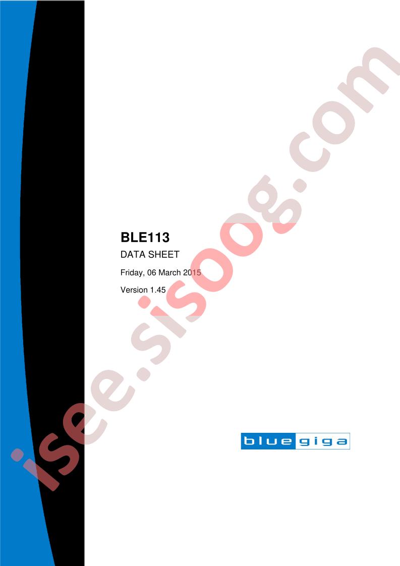 BLE113 Datasheet V1.45