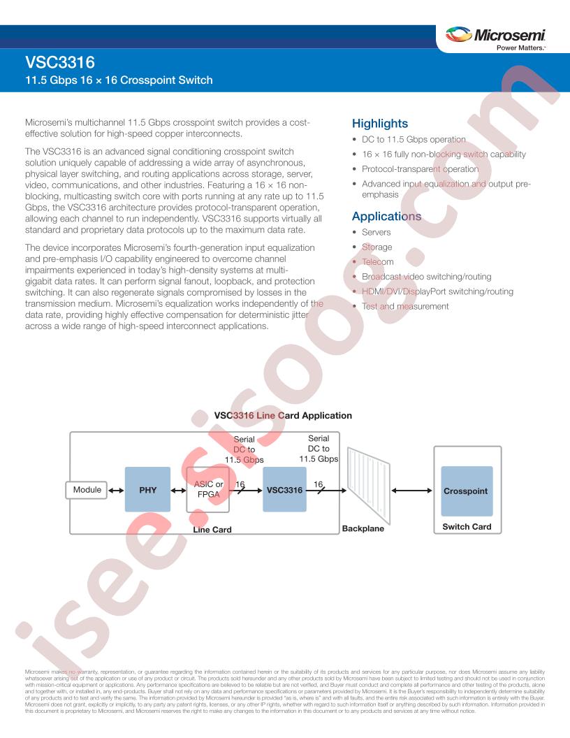 VSC3316 Brief