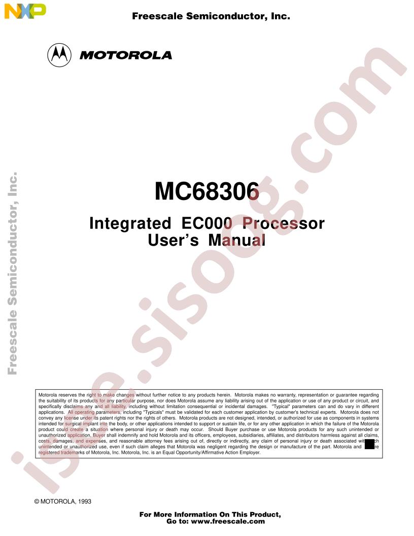 MC68306 User Manual