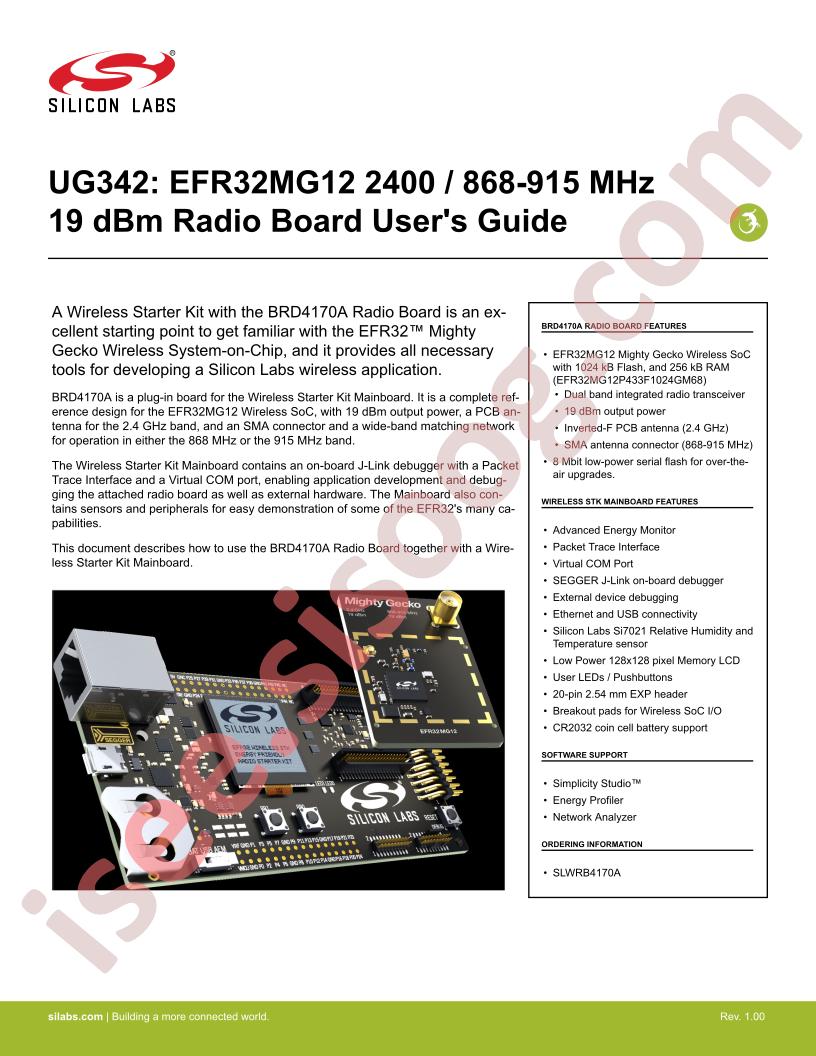 SLWRB4170A User Guide