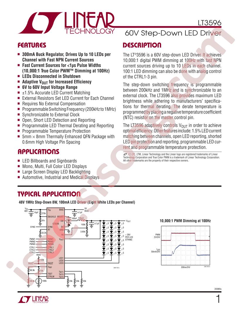 LT3596 Series