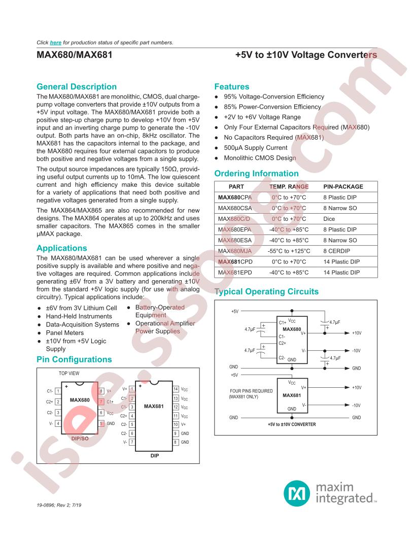 MAX680-MAX681