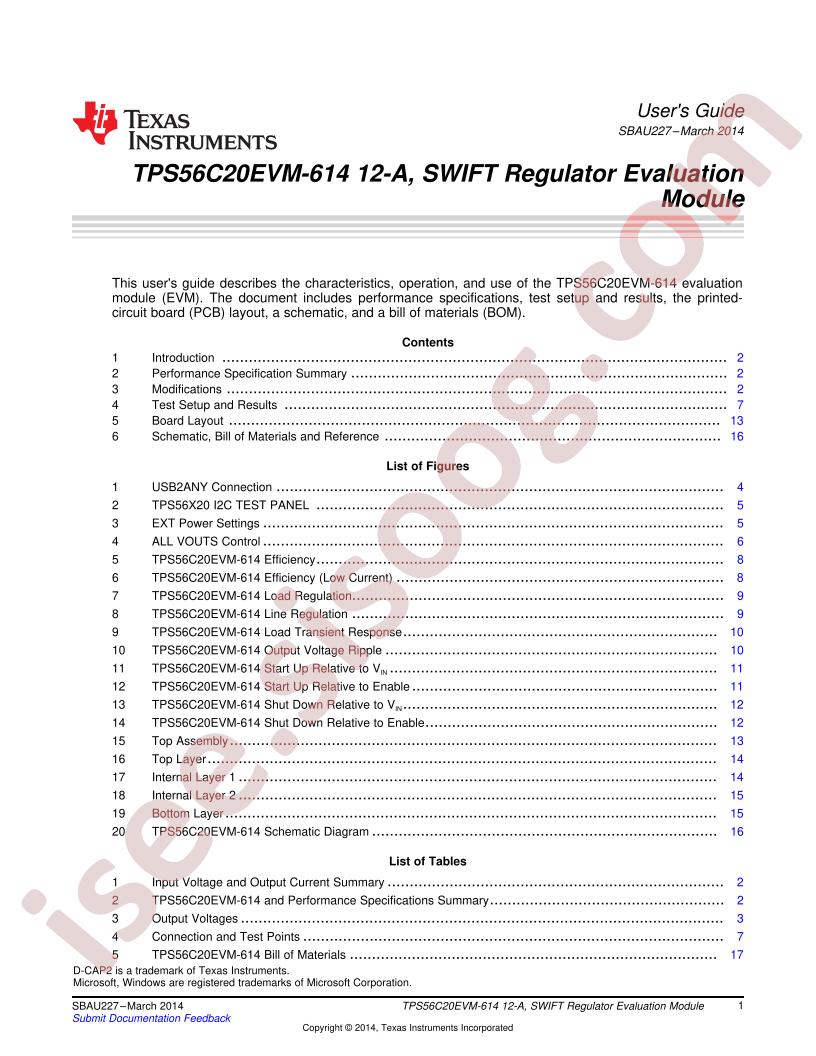 TPS56C20EVM-614 User Guide