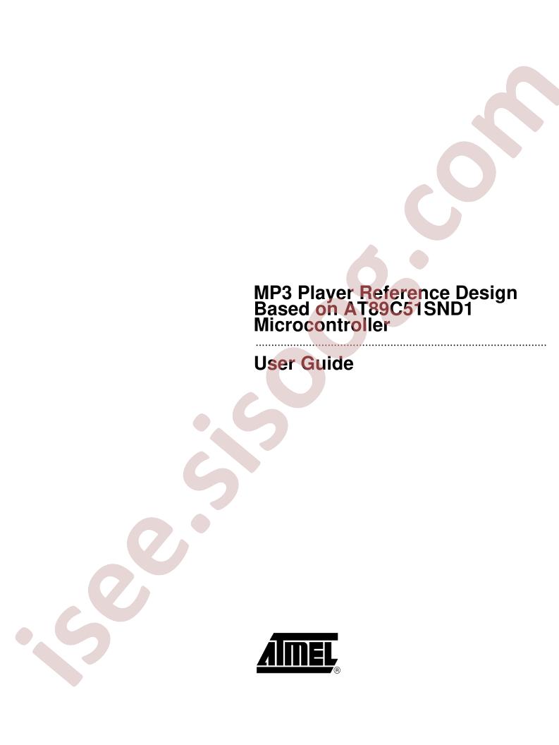 AT89C51SND1 Ref Design User Guide
