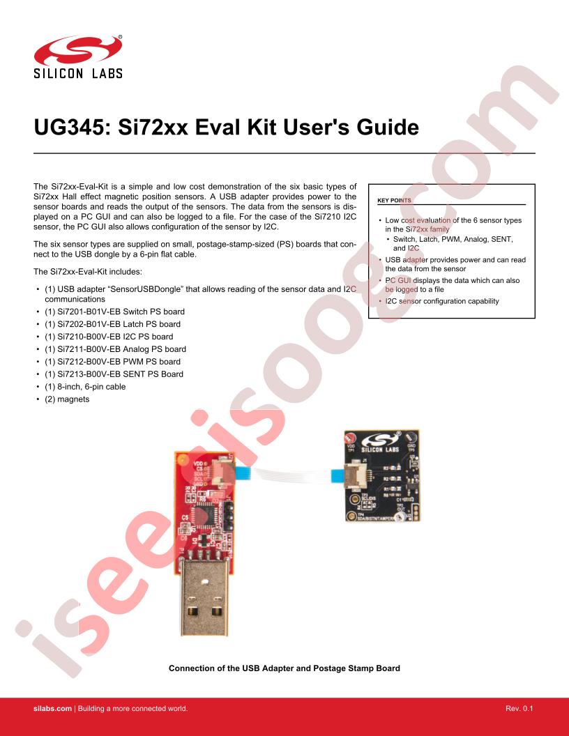 SI72XX-EVAL-KIT User Guide