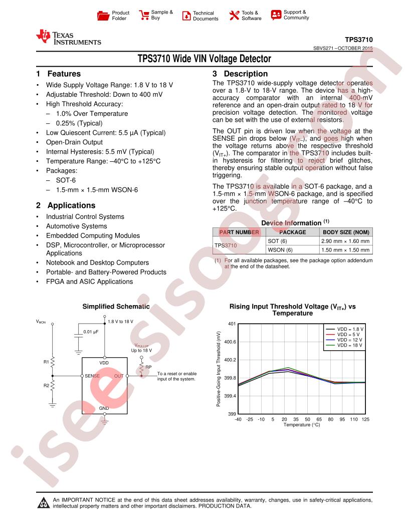 TPS3710 Datasheet