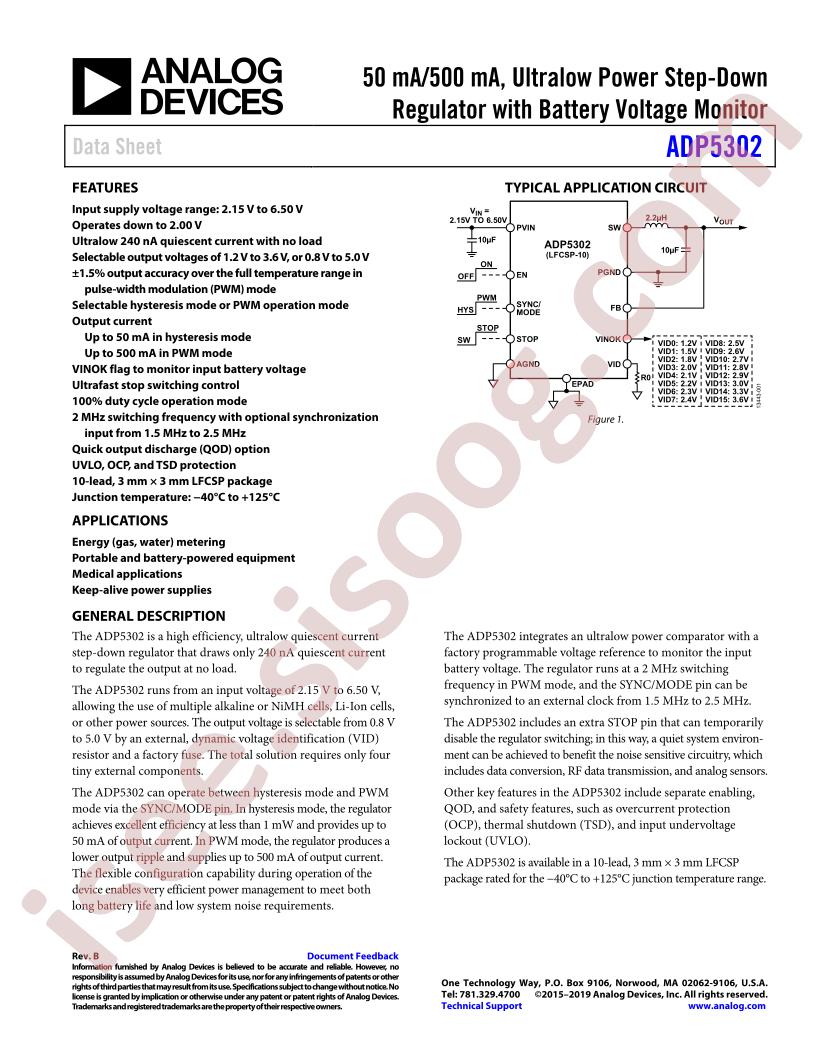 ADP5302 Datasheet