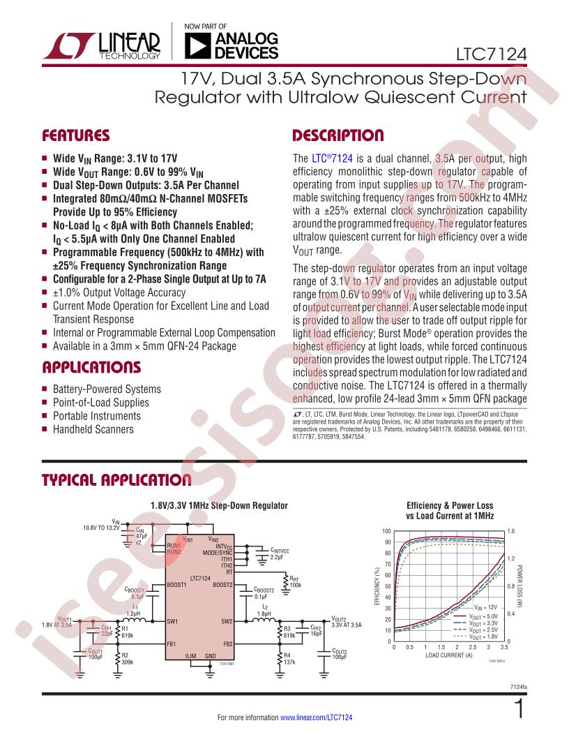 LTC7124 Datasheet