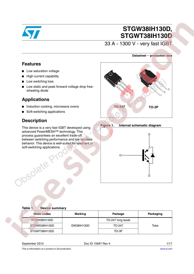 STGW38IH130D