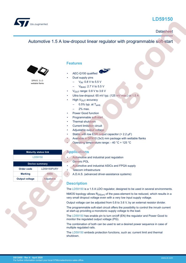 LD59150 Datasheet