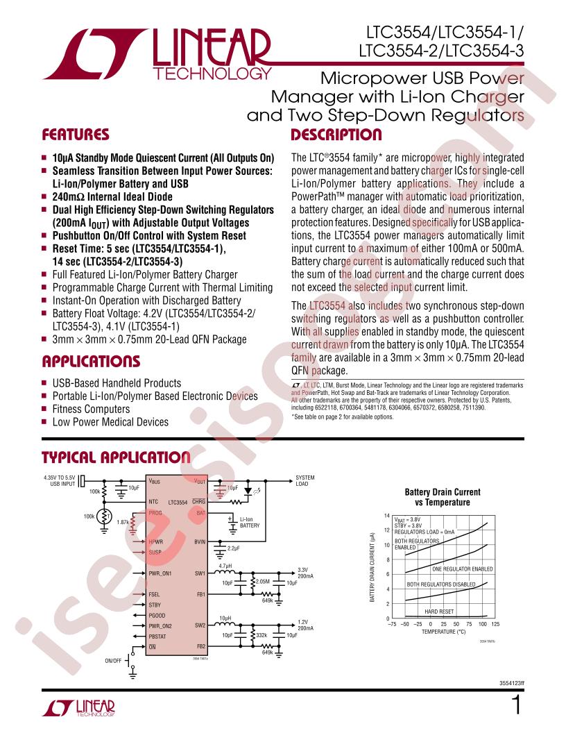 LTC3554(-1,2,3)