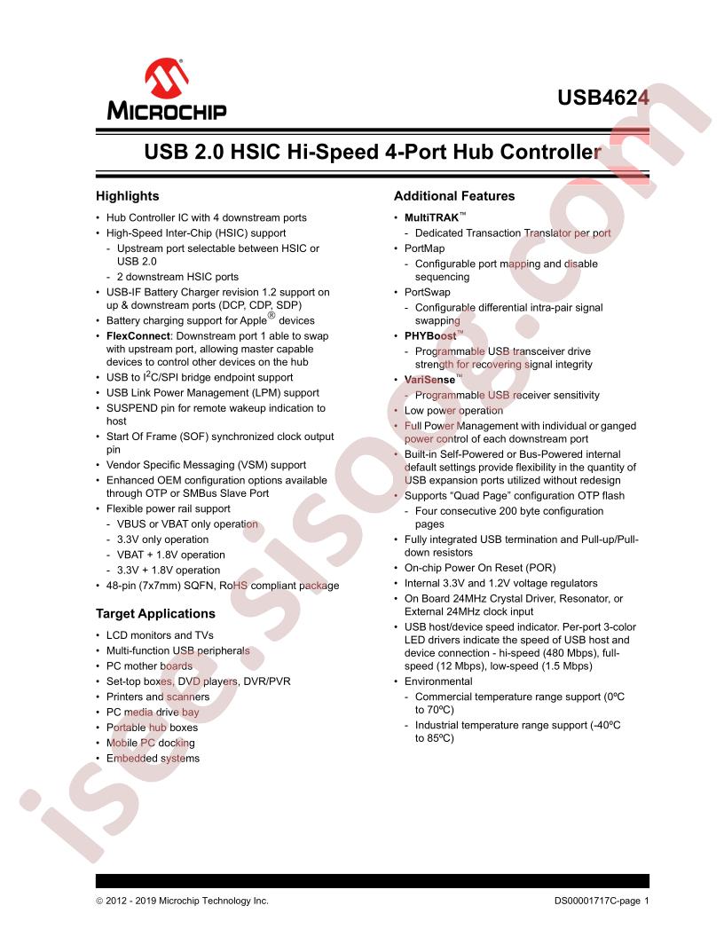 USB4624 Datasheet