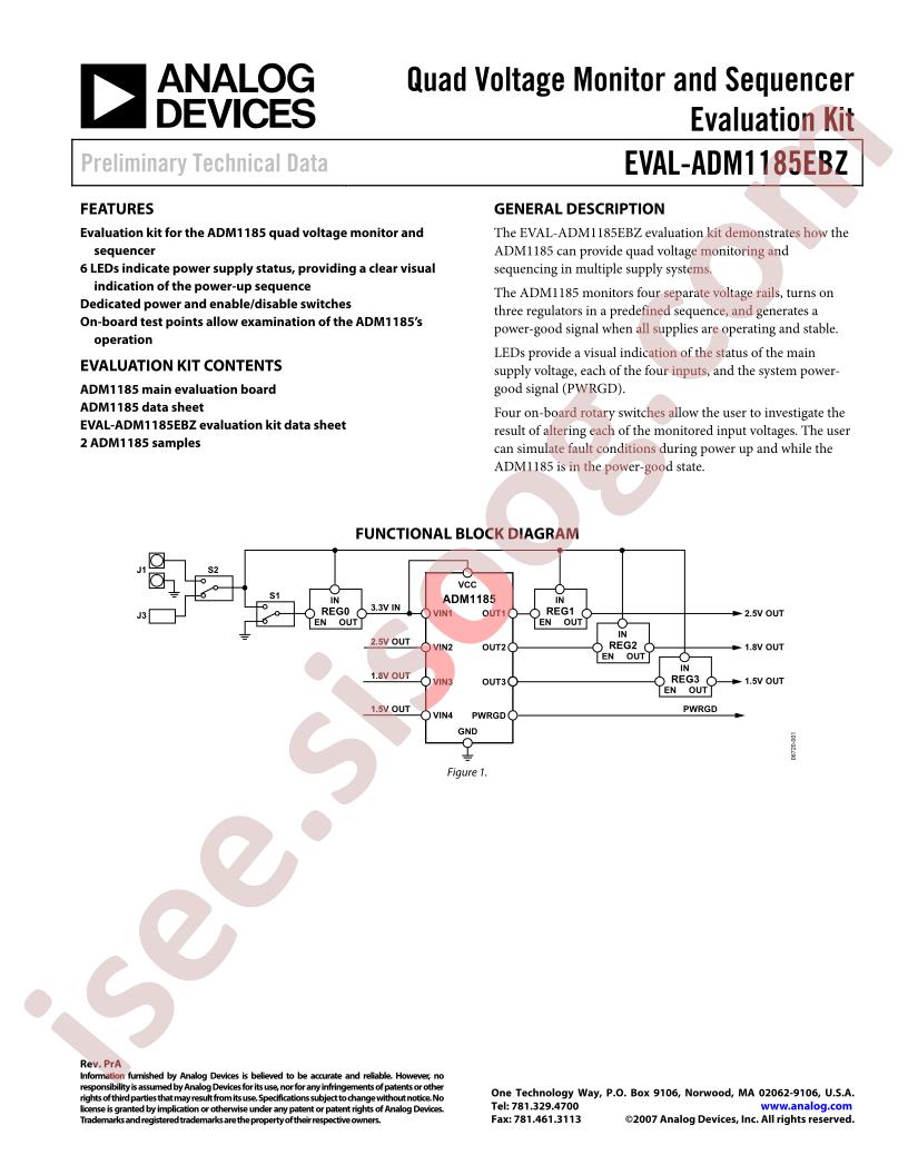 EVAL-ADM1185EBZ