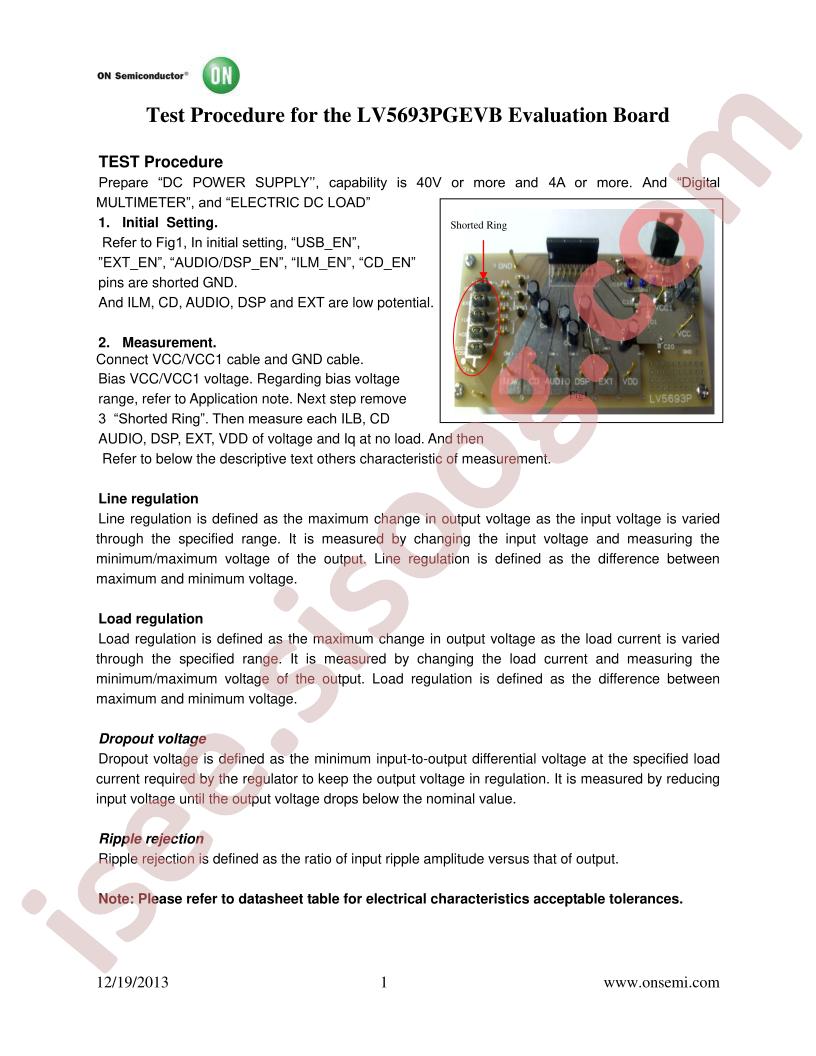 LV5693PGEVB Test Procedure