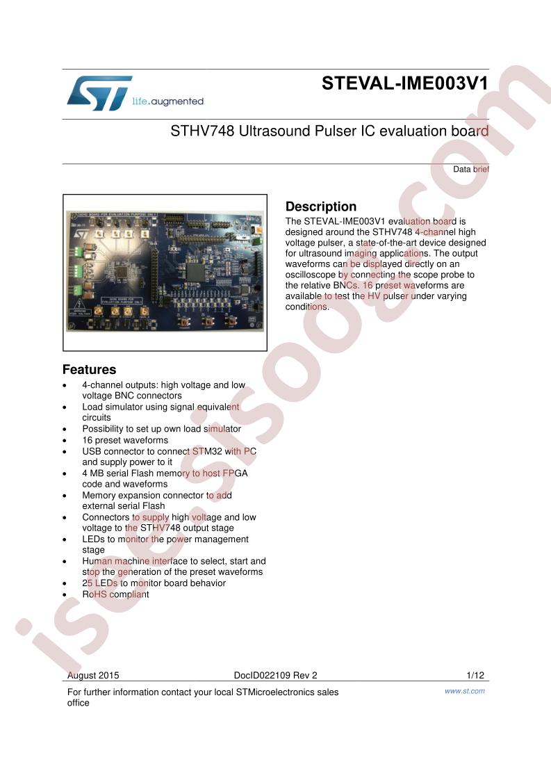 STEVAL-IME003V1 Brief