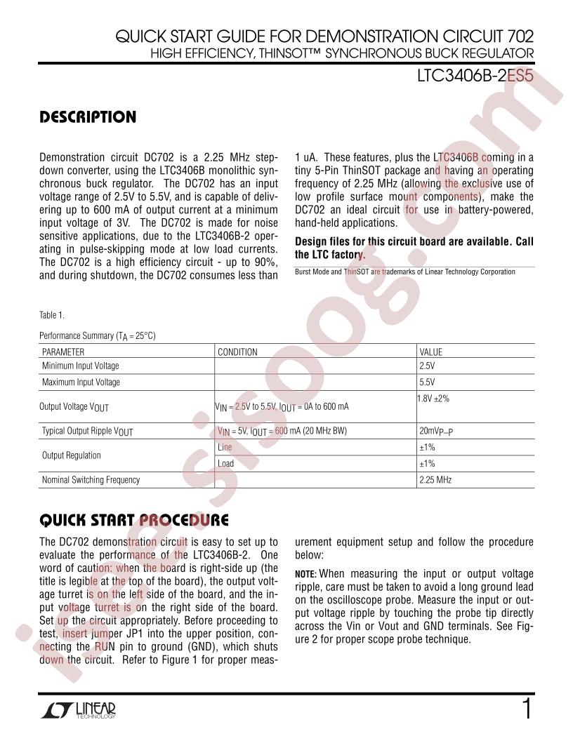 DC702A Quick Start Guide