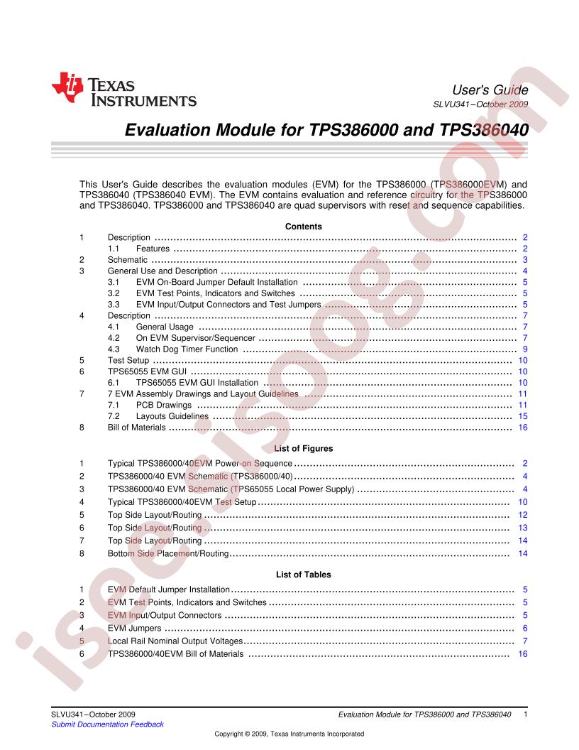 TPS386000/40 EVM Guide