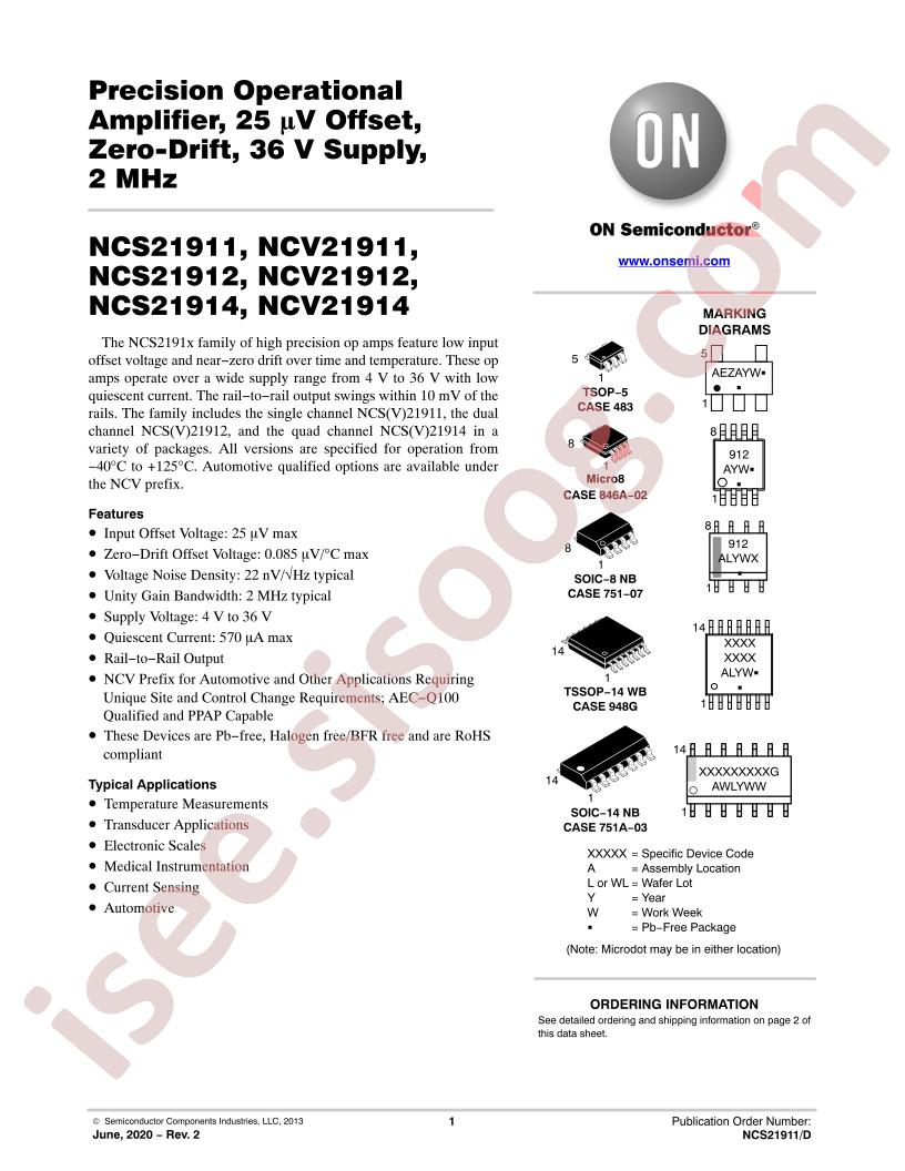 NCS21911/2/4, NCV21911/2/4