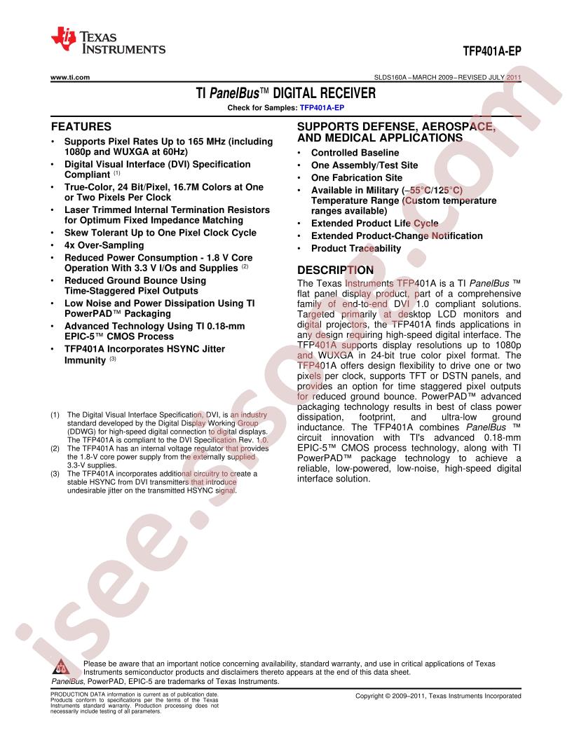 TFP401A-EP