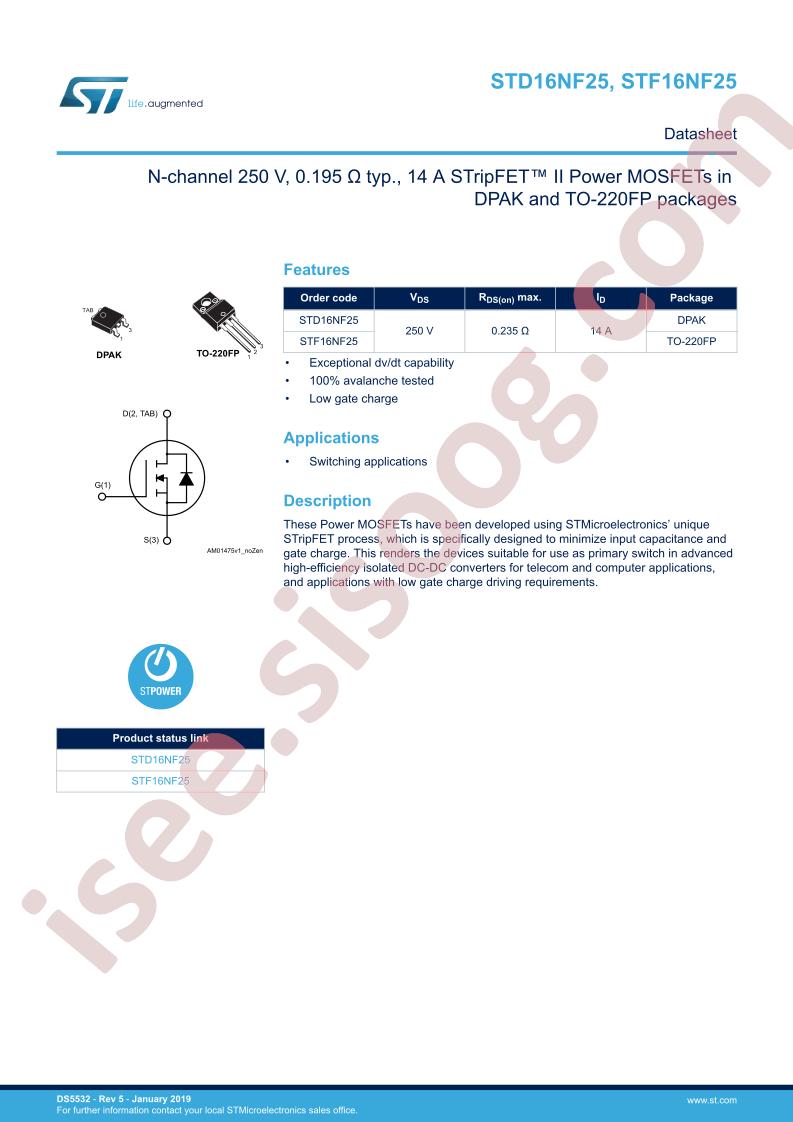STx16NF25