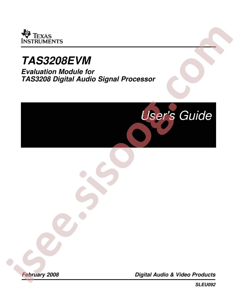 TAS3208EVM