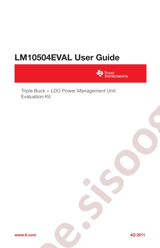 LM10504 Eval Board