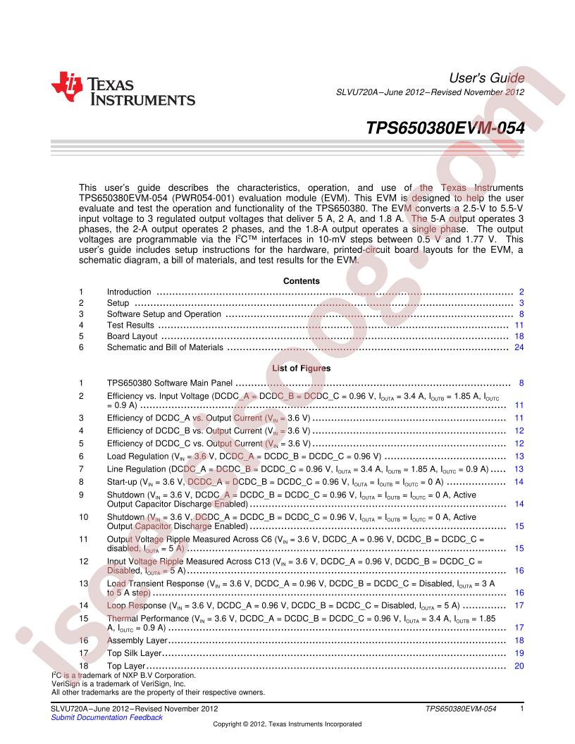 TPS650380EVM-054 User Guide