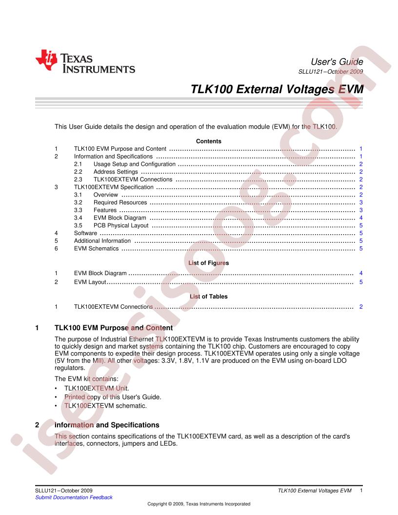 TLK100EXTEVM
