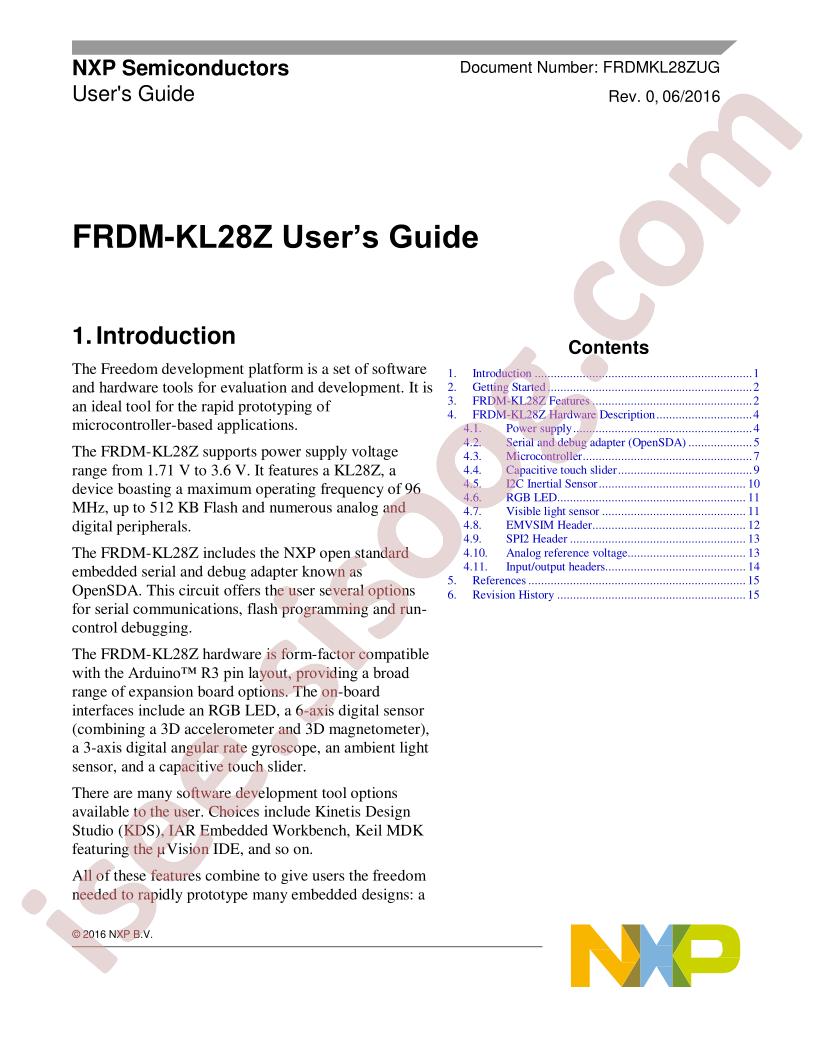 FRDM-KL28Z User Guide