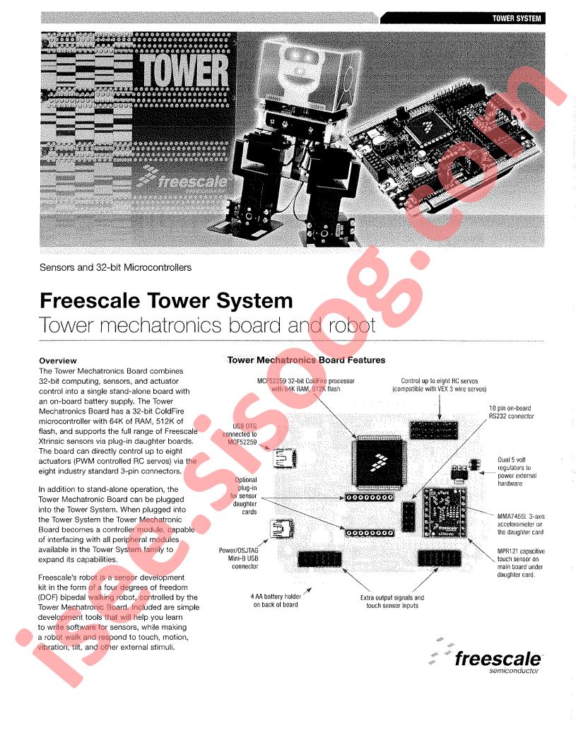 Tower Mech Board/Robot Fact Sheet