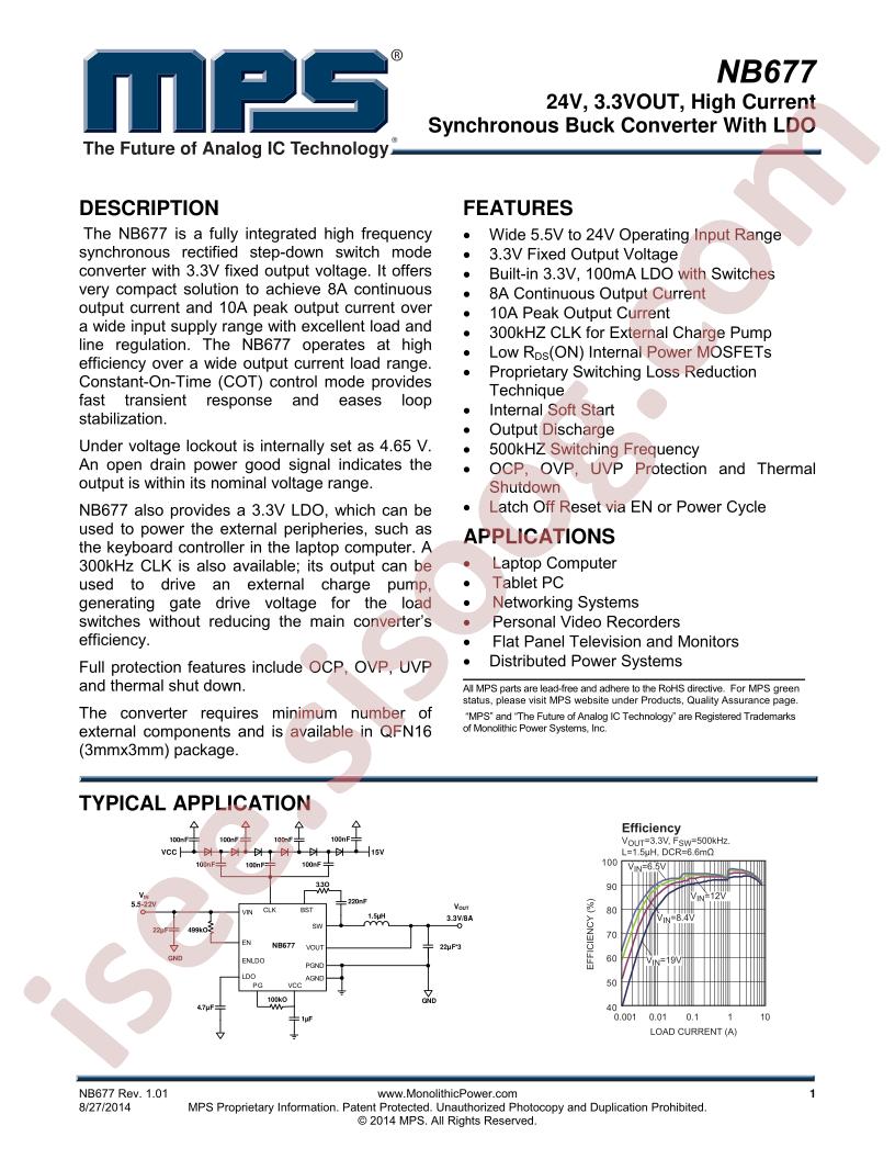 NB677 Datasheet