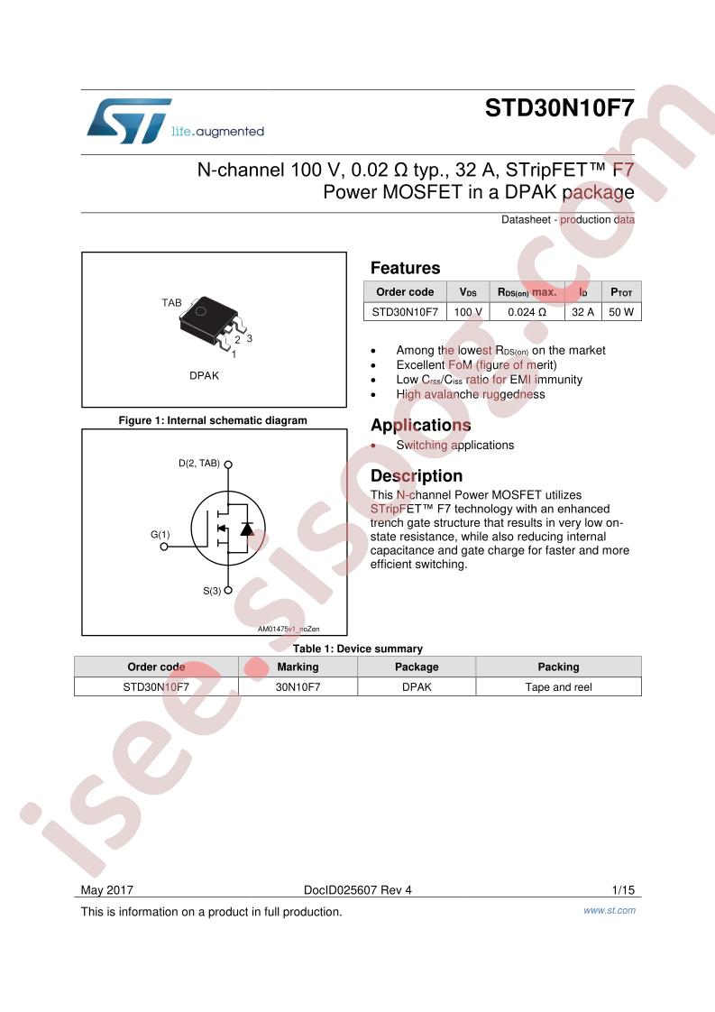 STx30N10F7