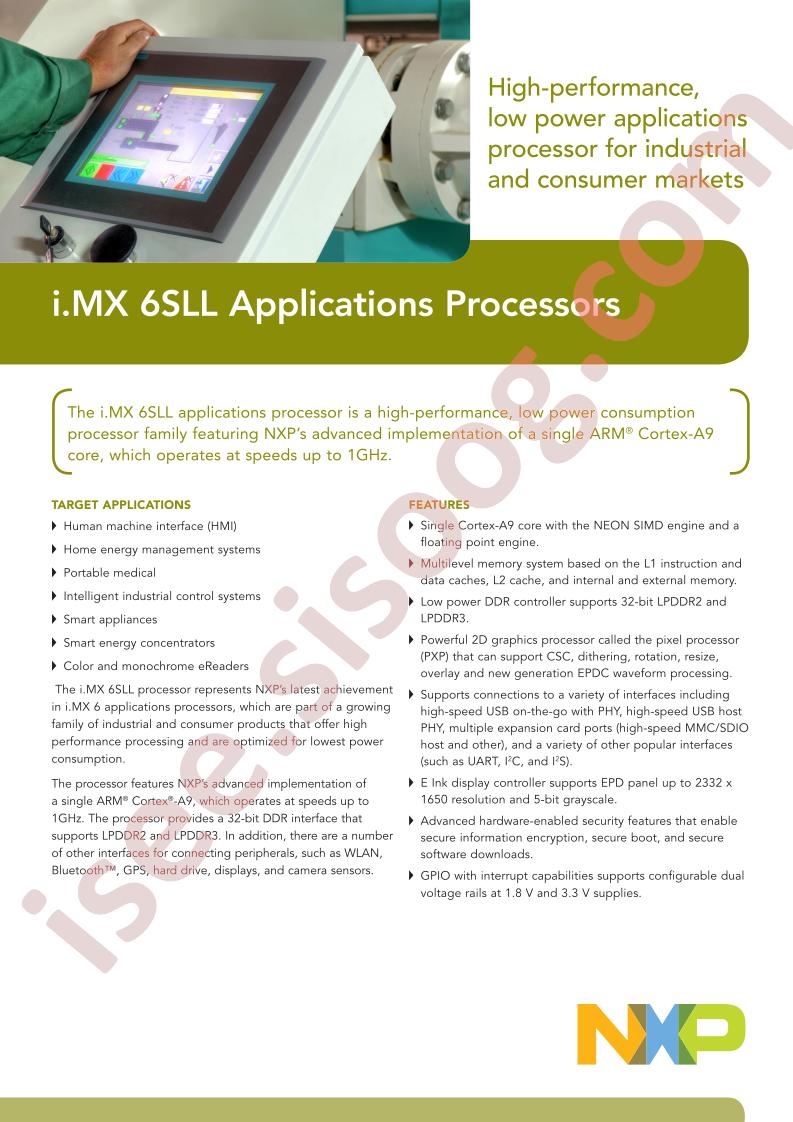 i.MX 6SLL Fact Sheet