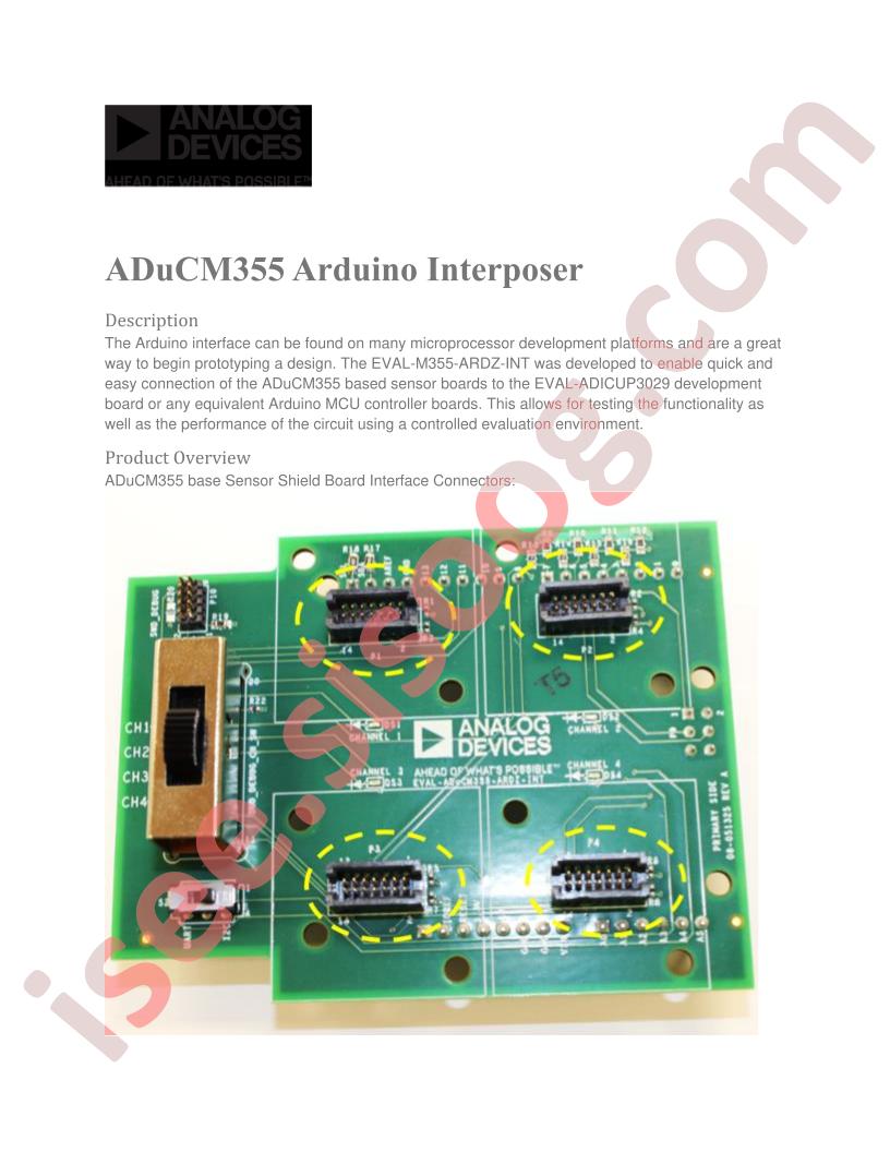 ADuCM355 Arduino Interposer