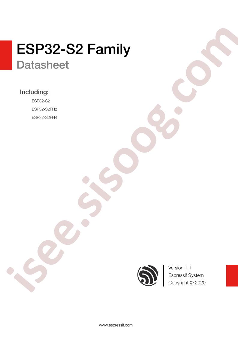 ESP32-S2 Datasheet