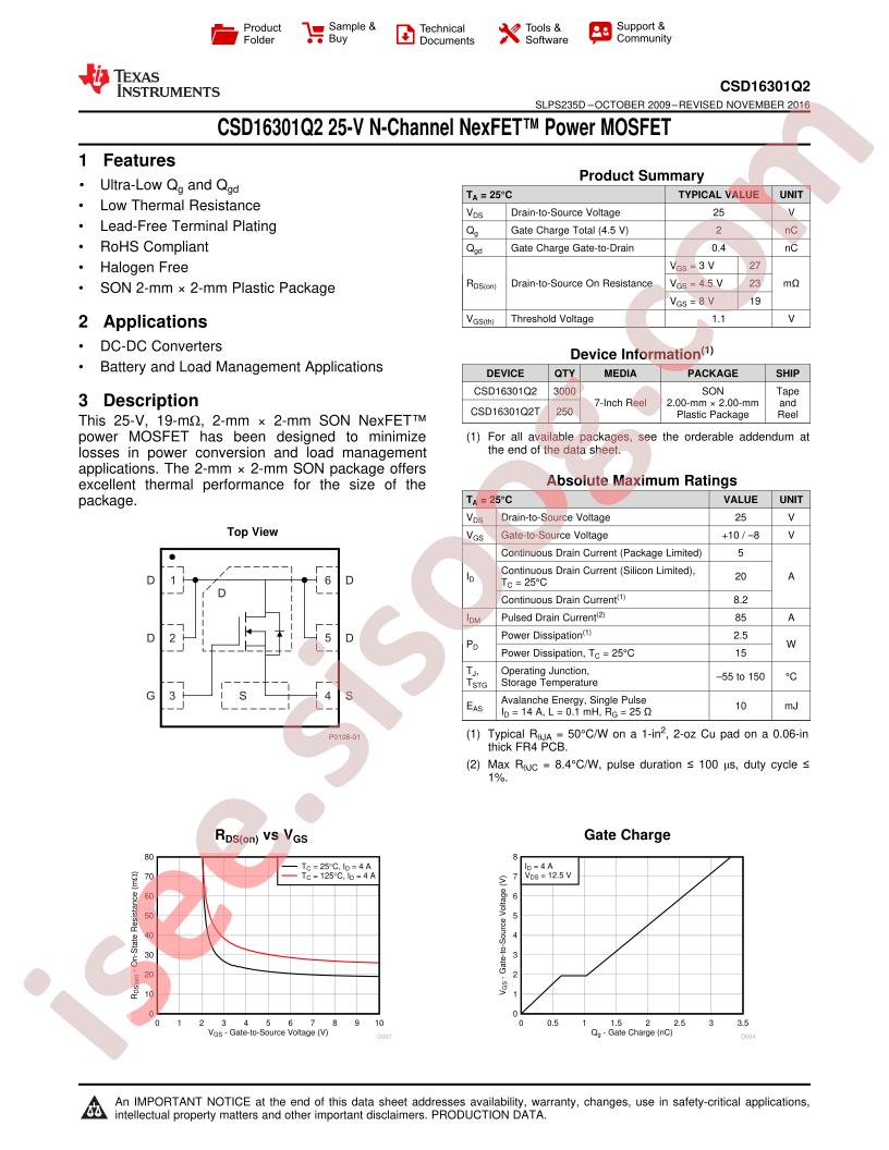 CSD16301Q2