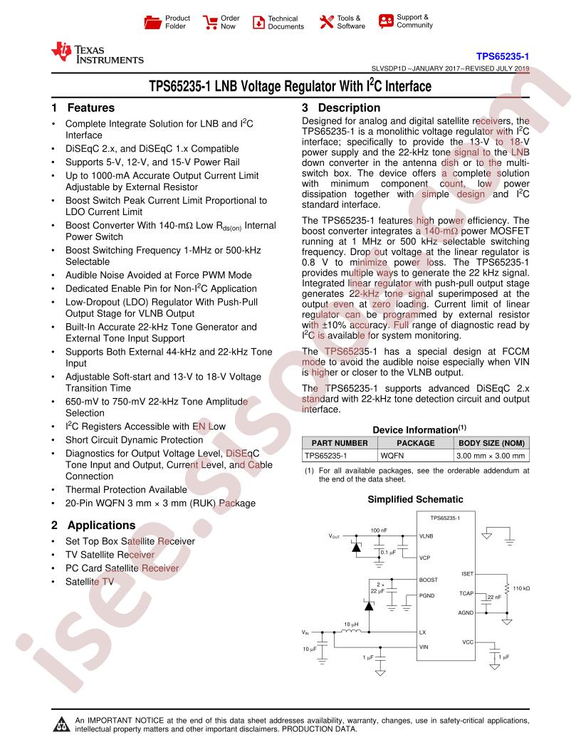 TPS65235-1 Datasheet